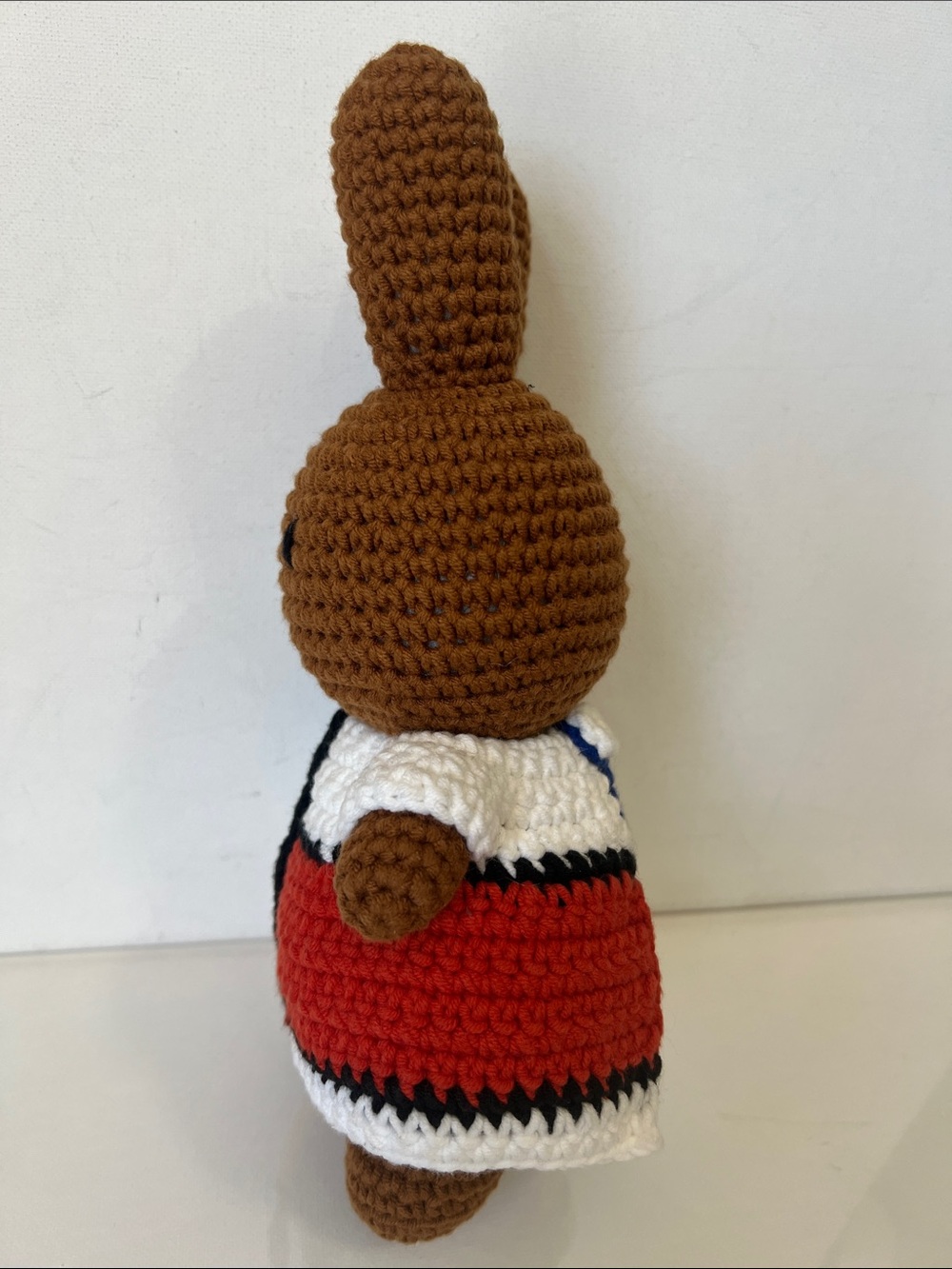 Just Dutch- Melanie & Her Mondrian Dress Crocheted Bunny - Picture 7 of 10